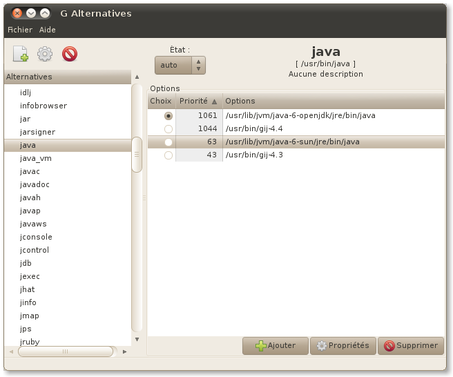 Changer de machine virtuelle Java (sous Ubuntu 10.04 LTS) Changer de machine virtuelle Java (sous Ubuntu 10.04 LTS)
