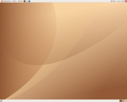 Capture d'écran du bureau d'Ubuntu 6.10  Capture d'écran du bureau d'Ubuntu 6.10