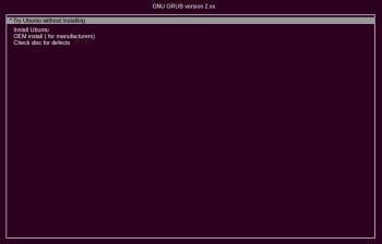 Interface Grub2 Interface Grub2