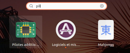 lancement de "Pilotes additionnel"  lancement de "Pilotes additionnel"