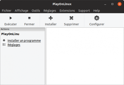 Fenêtre principale sous Ubuntu 18.10 Fenêtre principale sous Ubuntu 18.10