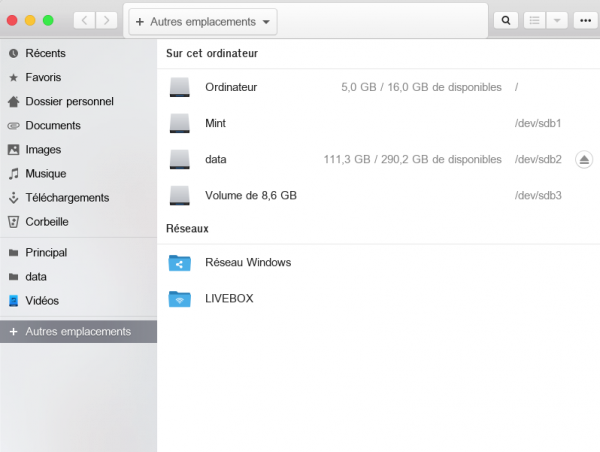 Monter une partition avec Nautilus Monter une partition avec Nautilus