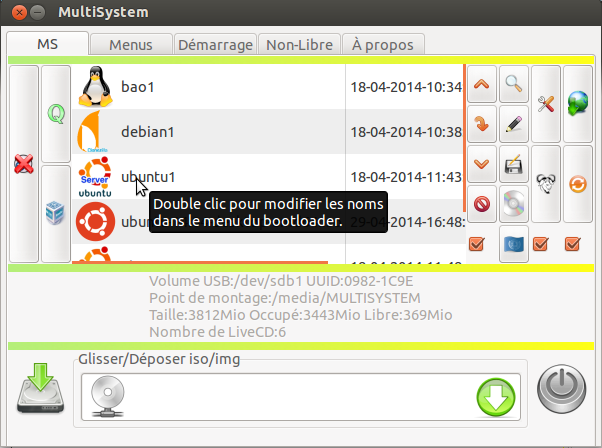 Interface avancée de MultiSystem  Interface avancée de MultiSystem