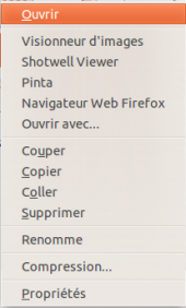 clic droit sur fichier clic droit sur fichier