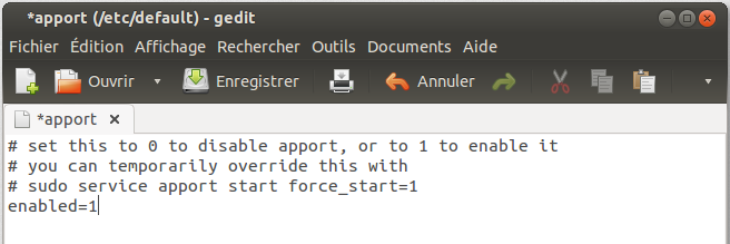 Fenêtre "Problème logiciel détecté"  Fenêtre "Problème logiciel détecté"
