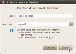 Pour créer un nouveau compte d'utilisateur, renseignez les champs requis. Pour créer un nouveau compte d'utilisateur, renseignez les champs requis.